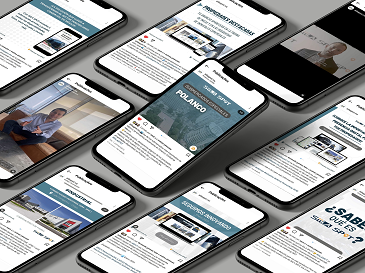 iPhones Mostrando las Publicaciones en Redes Sociales y Contenido Original de SiiLA